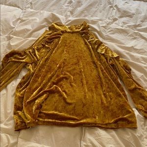 Gold long sleeve top